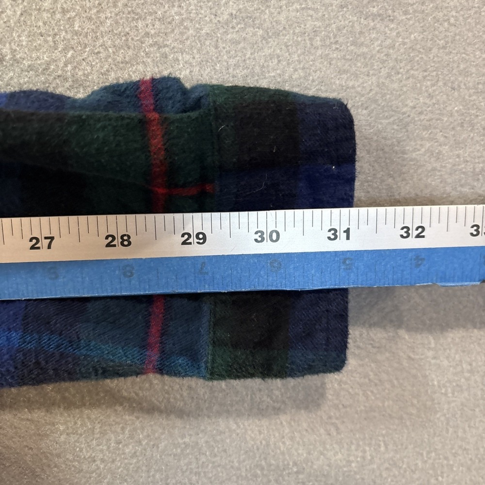 LL Bean Flannel Shirt Womens Medium Multicolored Plaid Relaxed Fit - Picture 5 of 7
